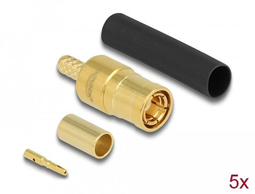 Smb Connector Male Crimpar RG-174 RG-316 With Passendem Tubo Termorretráctil - 5 Units — image 1