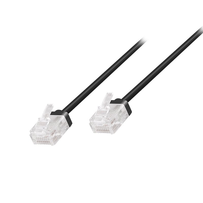 Patch Cable CAT.6A U UTP Slim High-flex, Negro 7,50M