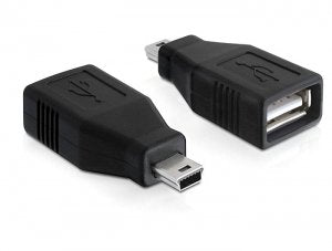 Delock Adapter USB 2.0-A Female Mini USB Male