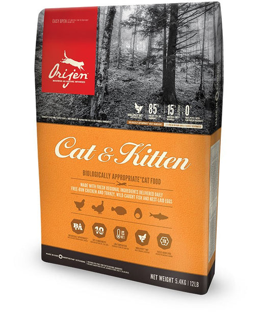 Orijen Cat & Kitten Alimento Seco Gatos Gatito Pollo, Pescados, Pavo 340G — image 1