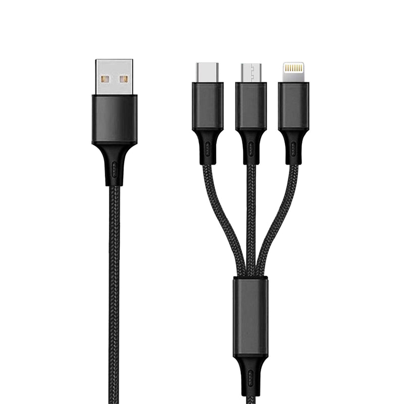 2GO Cable Charging USB 3 1 - Black - 300CM