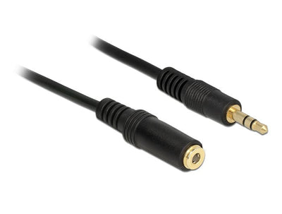 Delock Cable Extensión Audio Jack 3,5MM Male Female 2M Black — image 1
