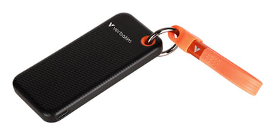 Verbatim SSD 128GB, USB 3.2, Type-c, Pocket, Black/Orange — image 1