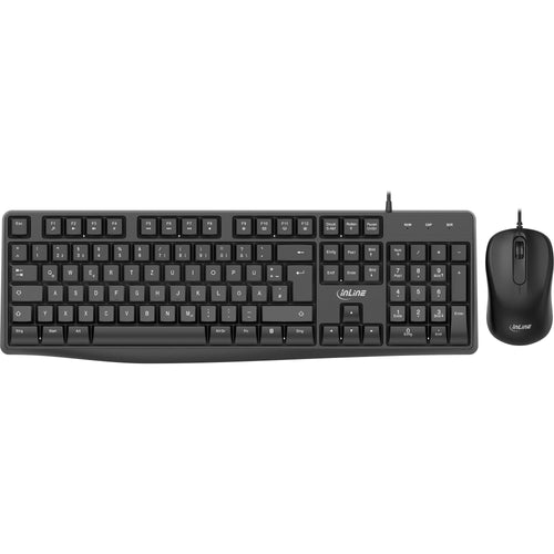 Inline® Basic Desktop Ii, Keyboard-mouse Set, USB Cable Standard Layout — image 1