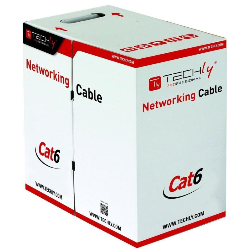 Techly Network Cable U / UTP CAT.6 Cable 305M Cca Grey