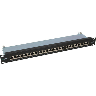 Inline Patch Panel CAT.6 24 Ports 19 1HE Black RAL9005 — image 1