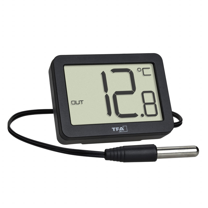 Tfa-dostmann 30.1066.01 Thermometer Ambiental Estación Meteorológica Electrónica Indoor Outdoor Black