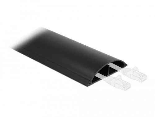 Delock Canaleta Cables Self-adhesive 119 X 26MM - Length 1M Black — image 1