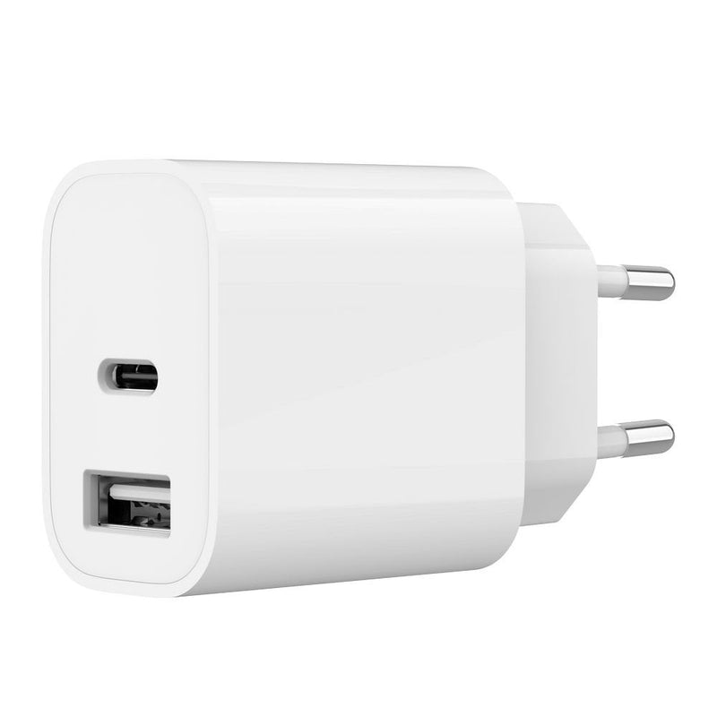 Charger USB Type-c And USB-A 5V 2.4A - 12W - White