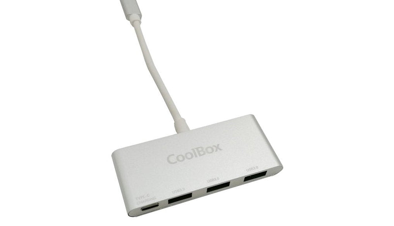 Coolbox Hub COO-HUC3U3PD 3 Ports USB 3.0 Aluminium