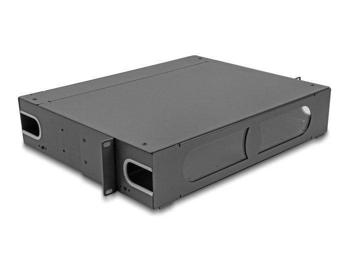 Delock 66752 Panel Conexiones 19 Fibre Optic With Window Visualización Without Equipar 2U Grey Oscuro