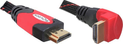 Delock Cable HDMI a Male HDMI a Male Angular 4K 1M — image 1