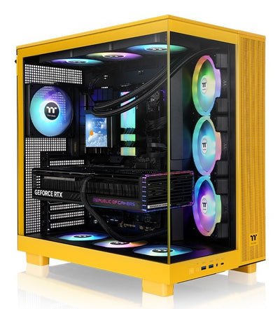 Thermaltake PC Case View 380 XL Tg ARGB Midi Tower Yellow CA-11E-00M4WN-00 — image 1