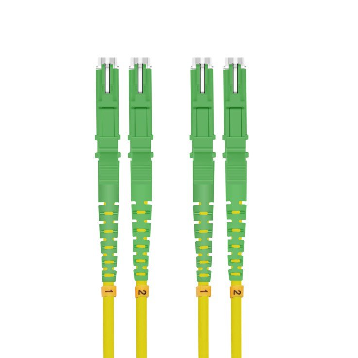 Helos Lwl Network Cable OS2 Duplex E2000® Apc (LSH)-E2000 Apc (lsh) 9/125?M Yellow 1M