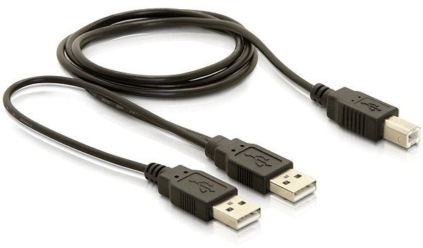 Delock USB Cable 2.0-B USB-A Power + Power/Data