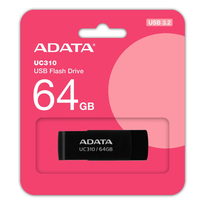 ADATA UC310 64GB, USB Flash Drive Black USB-A 3.2 Gen 1 — image 1