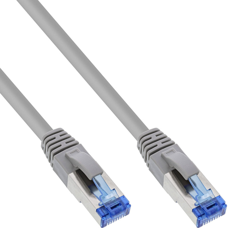 Inline 100 Pieces Bulk-pack Network Cable S/FTP Pimf CAT.6A Libre Halógenos 500MHZ Grey 0.5M