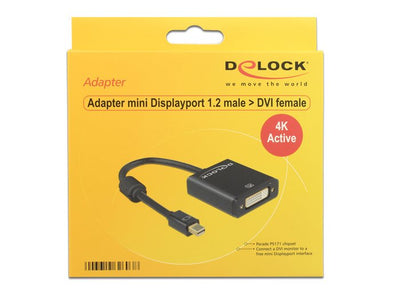 Delock Adapter Mini DisplayPort 1.2 Male DVI Female 4K — image 1