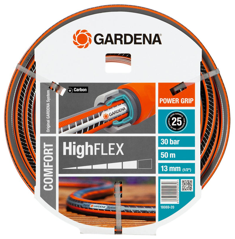 Gardena 18069-20 Hose Garden 50M Black Grey Orange