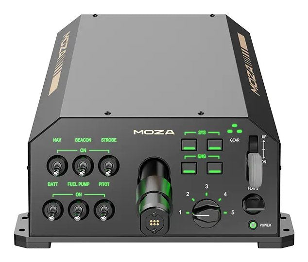 Moza Racing AY210 Yoke Base Flight Base Black Metal 1000 Hz, 9 Nm, - Microsoft Flight Simulator 2024 - Microso
