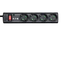 Eaton Protection Strip PS4D Protector Contra Sobretensiones Ca 220-250V 2500 Watts Connectors Output 4 Black