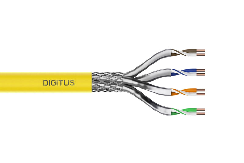 Digitus DK-1743-A-VH-1 Network Cable 100M CAT.7A Sf/UTP (s-FTP) Yellow