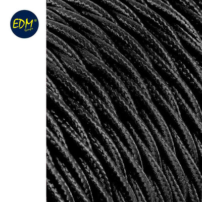 Cable Textil Trenzado 2X0,75MM C-41 Black Seda 5M — image 1