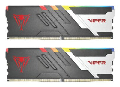 Patriot Memory 64GB DDR5 6000 (2X 32GB) Kit Dual, Black PVVR564G600C30K, Viper Venom Rgb, Intel Xmp, AMD Expo  — image 1