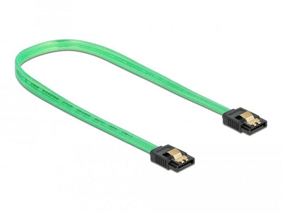 Delock Cable 82112 SATA 0,7M SATA 7-PIN Green — image 1