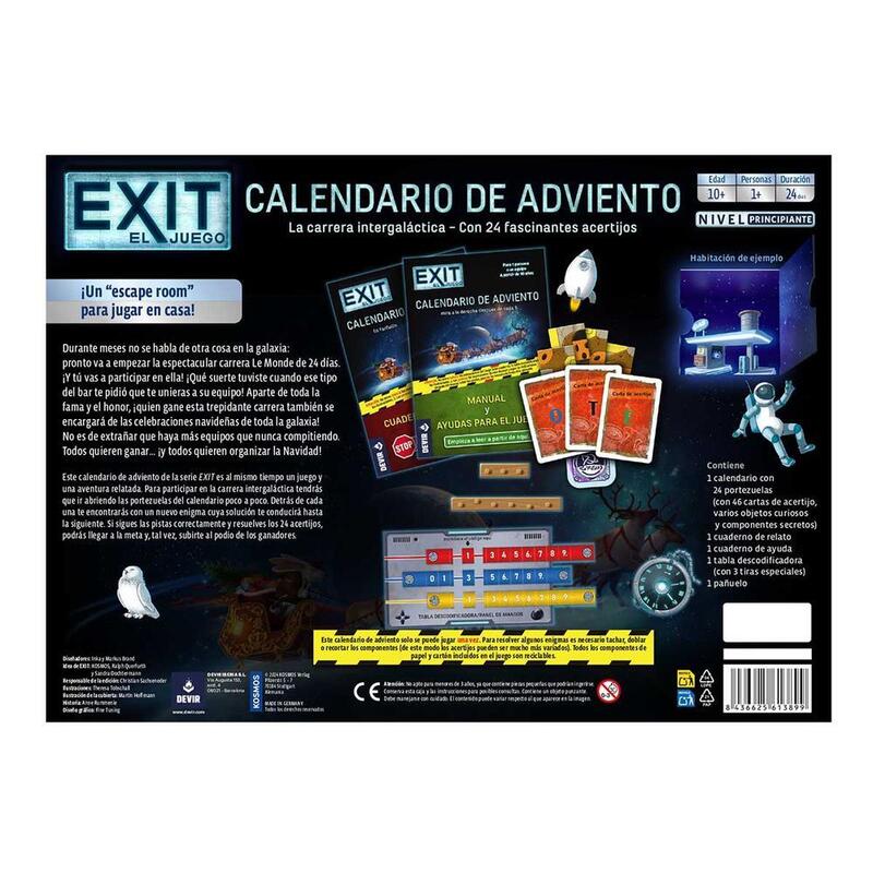 Calendario Adviento Exit Carrera Intergalactica
