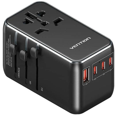 Vention Wall Charger Universal FJGB0 Socket Power Universal 3x USB Type-c 1x USB 120W — image 1