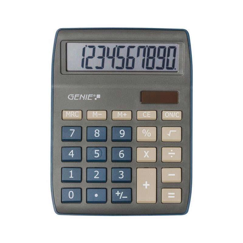 Genie 840 dB Calculator Desk Screen Calculator Blue Grey
