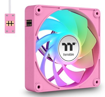 Thermaltake Fan Refrigeración PC CT120 Ex Reverse ARGB Sync, Colour Pink Paquete 3, 120MM CL-F225-PL12PK-A
