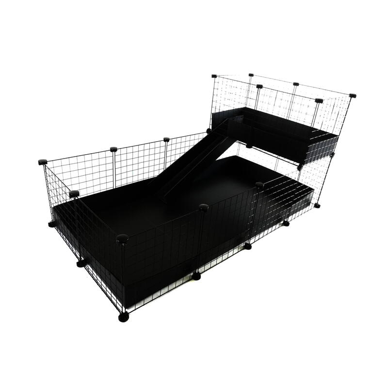 C&c Cage, Módulo Floor 4X2 + LOFT2X1 + Rampa Black