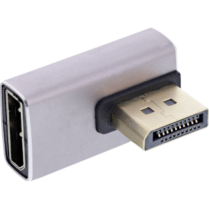 Inline® DisplayPort 1.4 Adapter, Male / Female, 90° Vertical Left, 8K UHD