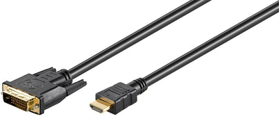 Microconnect HDM192411.8 Adapter Cable Vídeo 1,8M DVI-d HDMI Type a Standard Black — image 1