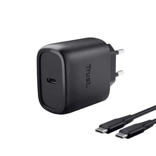 Trust Wall Charger GaN Maxo 45W Compatible With Samsung 1x USB Type-c Includes USB Cable Type-c 45W — image 1