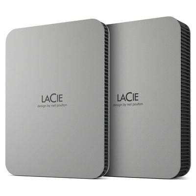 Drive External Lacie Mobile Drive HDD USB-C 5TB 2.5 Moon Silver With USB-C Cable — image 1