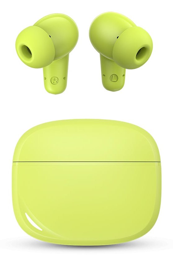 Spc Headphones Bluetooth Boost Buds With Case Charging Battery Life 7.5H Green File