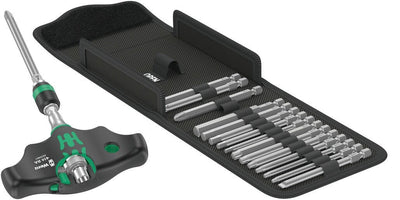 Wera Set Of Puntas Kraftform Kompakt 400 Ra Set 1, With Función Trinquete Black/Green 1/4, 17 Pieces — image 1