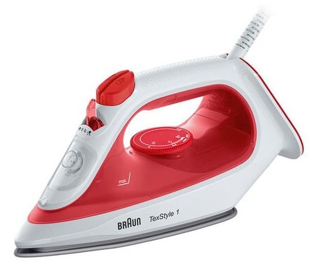 Braun Si 1019 Rd Straightener a Steam Soleplate Non-stick 1900W Red