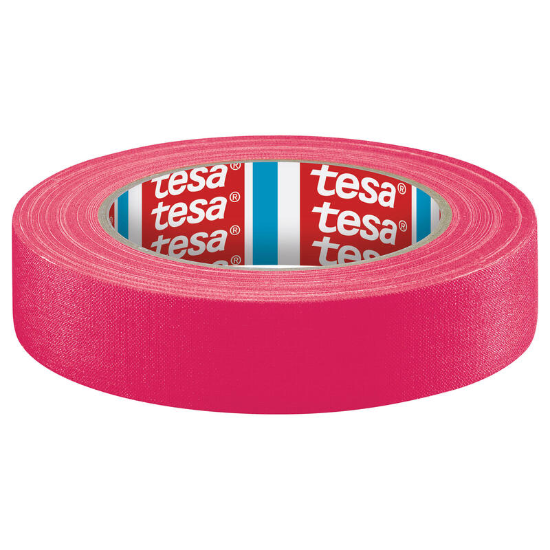 Tape Fabric Tesaband, 25M X 19MM, Pink Neón