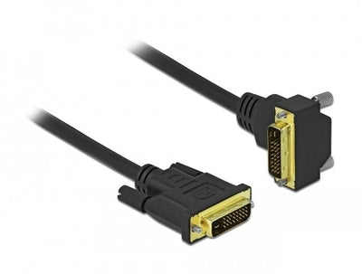 Delock 85895 Cable DVI 24 + 1 Male a 24 + 1 Male Angular 3M — image 1
