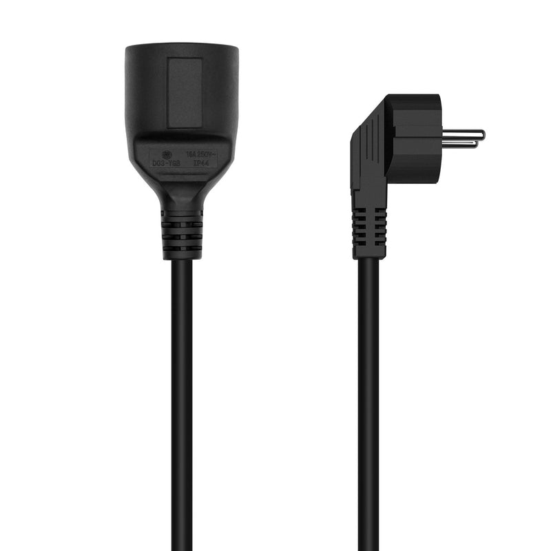 Aisens Cable Alargador Power Schuko - CEE7/M-CEE7/H - 3M - Black