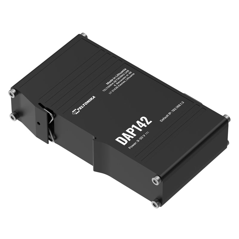 Teltonika DAP142, Access Point Black Assembly Carril Din, Connector Power 3 Pines Uso Industrial Port