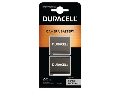 Duracell Action Camera Battery 3.8V 1160MAH (X2) Gopro Hero 4 DRGOPROH4-X2 — image 1