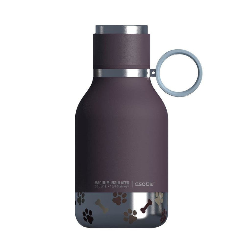 Asobu - Cuenco Perros - Bottle Steel Inoxidable With Cuenco Perros 1 Litro