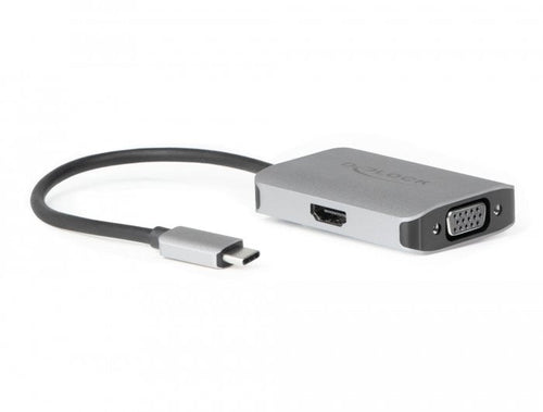 Delock USB Type-c Splitter DP Altmode 1 X HDMI + 1 X VGA Out — image 1