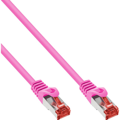 Inline® Network Cable S/FTP Pimf CAT.6 250MHZ Pvc Cobre Pink 0.25M — image 1