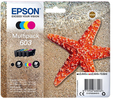 Epson Ink Multipack Std Estrella Mar 4 Tintas 603 RF / Am Multi — image 1